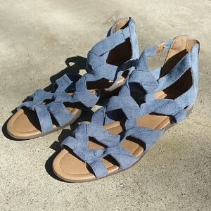 Women's Blue Strappy Sandals